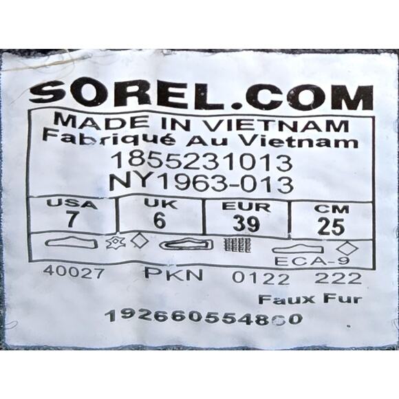 Sorel Yoot Pac TP Waterproof Boot in Black Women's Size 7 - Picture 7 of 7